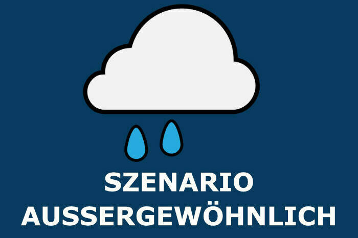 Starkregengefahrenkarten (Szenario - außergewöhnlich)